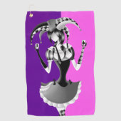 Leuke Poker Spelen Jester Golfhanddoek (Voorkant)