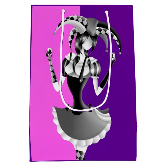 Leuke Poker Spelen Jester Medium Cadeauzakje (Achterkant)