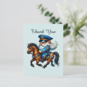 Leuke politie bedankt briefkaart (Staand voorkant)