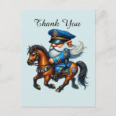Leuke politie bedankt briefkaart (Voorkant)