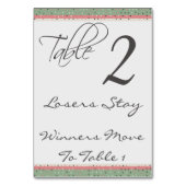 Leuke Polka Dots Stijlvolle Bunco Tafel Kaart #2 (Achterkant)