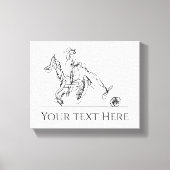 Leuke Polo Speler & Paard Canvas Afdruk (Voorkant)