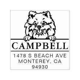 Leuke Pommerse Custom Dog Adres Stempel