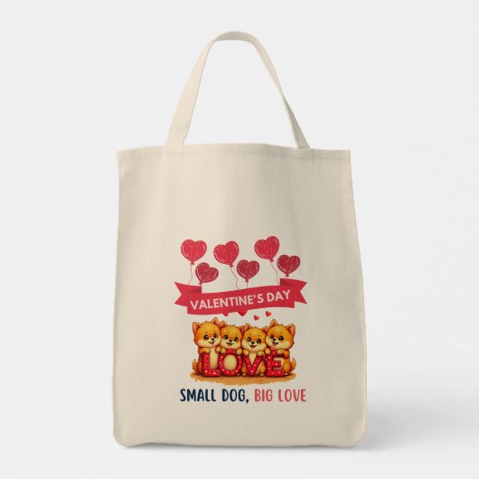 Leuke Pommerse Honden Liefde Tote Bag (Achterkant)