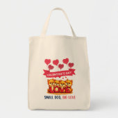 Leuke Pommerse Honden Liefde Tote Bag (Voorkant)