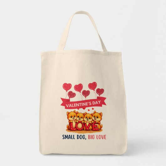 Leuke Pommerse Honden Liefde Tote Bag (Voorkant)