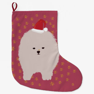 Leuke Pommerse Puppy Tekening Grote Kerstsok