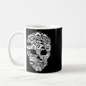 Leuke Pommerse Skull Dog Skelet Halloween Koffiemok (Links)