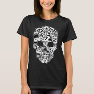 Leuke Pommerse Skull Dog Skelet Halloween T-shirt