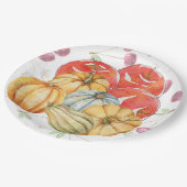 Leuke pompoen en appels Herfst seizoen Papieren Bordje (Gekanteld)