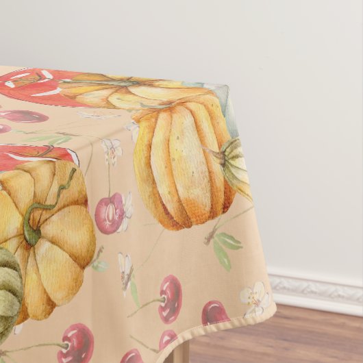 Leuke pompoen en appels Herfst seizoen Tafelkleed (Voorbeeld)