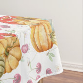 Leuke pompoen en appels Herfst seizoen wit Tafelkleed (Voorbeeld)