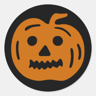 Leuke pompoen Halloween Sticker