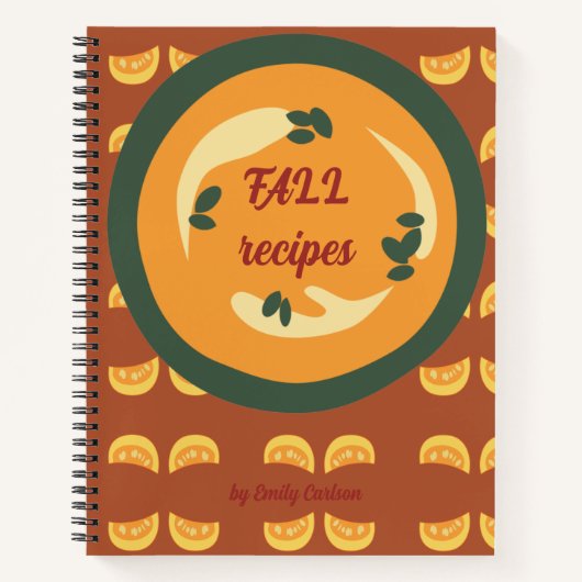 Leuke pompoen herfst recepten notitieboek (Voorkant)
