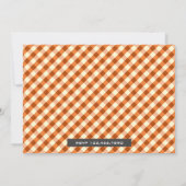 Leuke pompoen jongen herfst verjaardag foto uitnod kaart (Achterkant)