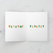 Leuke Pompoen Patch Halloween Kaart (Binnen)