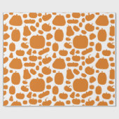 Leuke Pompoen Patch Koe Print Cadeaupapier (Vlak)