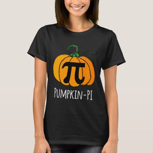 Leuke Pompoen Pi Halloween Kostuum Wiskunde Dag Si T-shirt (Voorkant)