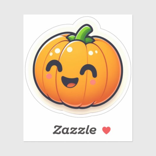 Leuke pompoen Sticker (Vel)