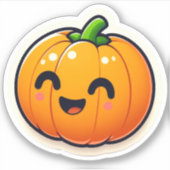 Leuke pompoen Sticker (Voorkant)
