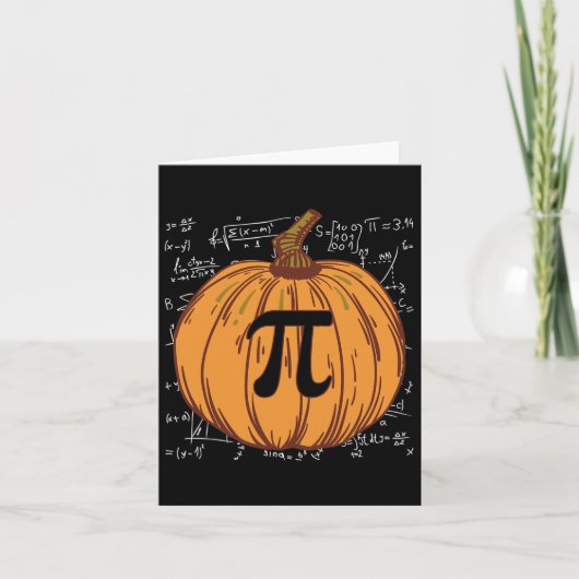 Leuke pompoen taart Halloween Herfst Thanksgiving  Kaart (Voorkant)