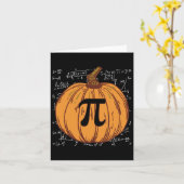Leuke pompoen taart Halloween Herfst Thanksgiving  Kaart (Gele Bloem)