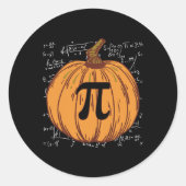 Leuke pompoen taart Halloween Herfst Thanksgiving  Ronde Sticker (Voorkant)