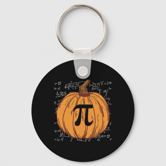 Leuke pompoen taart Halloween Herfst Thanksgiving  Sleutelhanger (Voorkant)