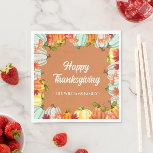 Leuke Pompoen Thanksgiving Diner Servetten (Insitu)