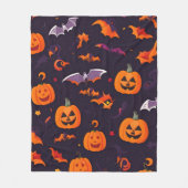Leuke pompoenen en vleermuizen fleece deken (Voorkant)