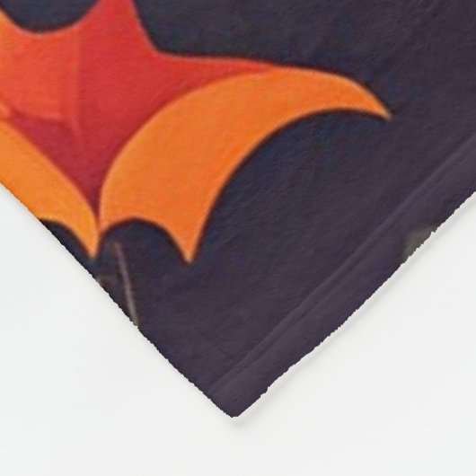 Leuke pompoenen en vleermuizen fleece deken (Hoek)