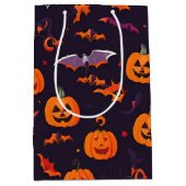 Leuke pompoenen en vleermuizen medium cadeauzakje (Voorkant)