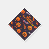 Leuke pompoenen en vleermuizen servet (Hoek)