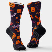 Leuke pompoenen en vleermuizen sokken (Gebogen)