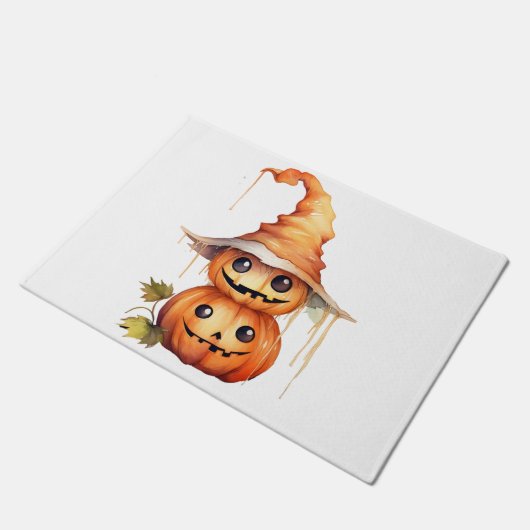 Leuke pompoenen Sticker Deurmat (Schuin)