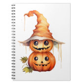 Leuke pompoenen Sticker Notitieboek (Voorkant)