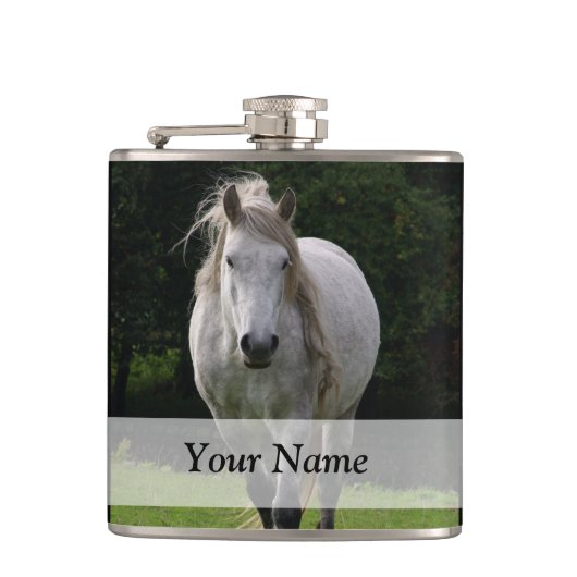 Leuke pony foto heupfles (Voorkant)