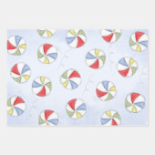 Leuke Pool Party Whimsical Beach Balls Grappig Inpakpapier Vel (Voorkant)