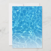 Leuke Poolparty | Verjaardagszwemmen Kaart (Achterkant)