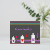 Leuke Poolse Nail of Hail Salon Afspraak Herinneri Briefkaart (Staand voorkant)