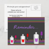 Leuke Poolse Nail of Hail Salon Afspraak Herinneri Briefkaart (Voorkant / Achterkant)