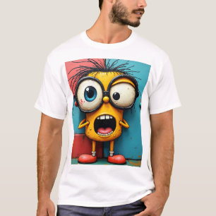 Leuke Pop Art Chaos Crazy Grafische T-Shirt