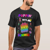 Leuke Pop It Meisjes Kinder Poppin In De Zomer Afg T-shirt (Voorkant)