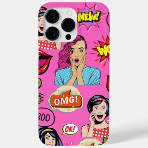 Leuke pop kunst Levendige kunstwerk schattig roze  Case-Mate iPhone 14 Pro Max Hoesje