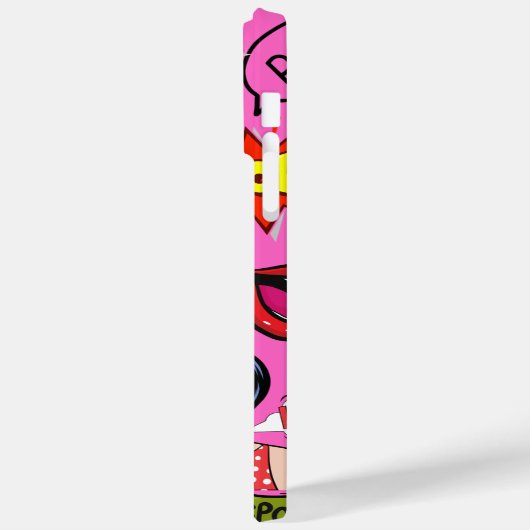 Leuke pop kunst Levendige kunstwerk schattig roze  Case-Mate iPhone Case (Achterkant / Links)