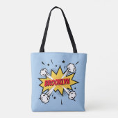 Leuke pop kunst stripverhaal stijl callout logo tote bag (Achterkant)
