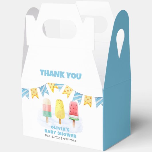 Leuke Popcicle klaar om pop Ice Cream Baby shower Bedankdoosjes (Open)