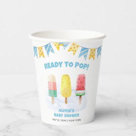 Leuke Popcicle klaar om pop Ice Cream Baby shower Papieren Bekers