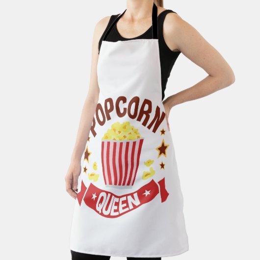 Leuke Popcorn Queen Lover Vrouwen Meisjes Schort (Insitu)