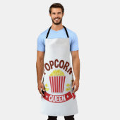 Leuke Popcorn Queen Lover Vrouwen Meisjes Schort (Gedragen)